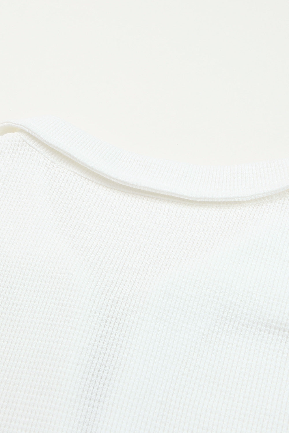 White Ribbed Zipper Sweatshirt and High Waist Shorts Set