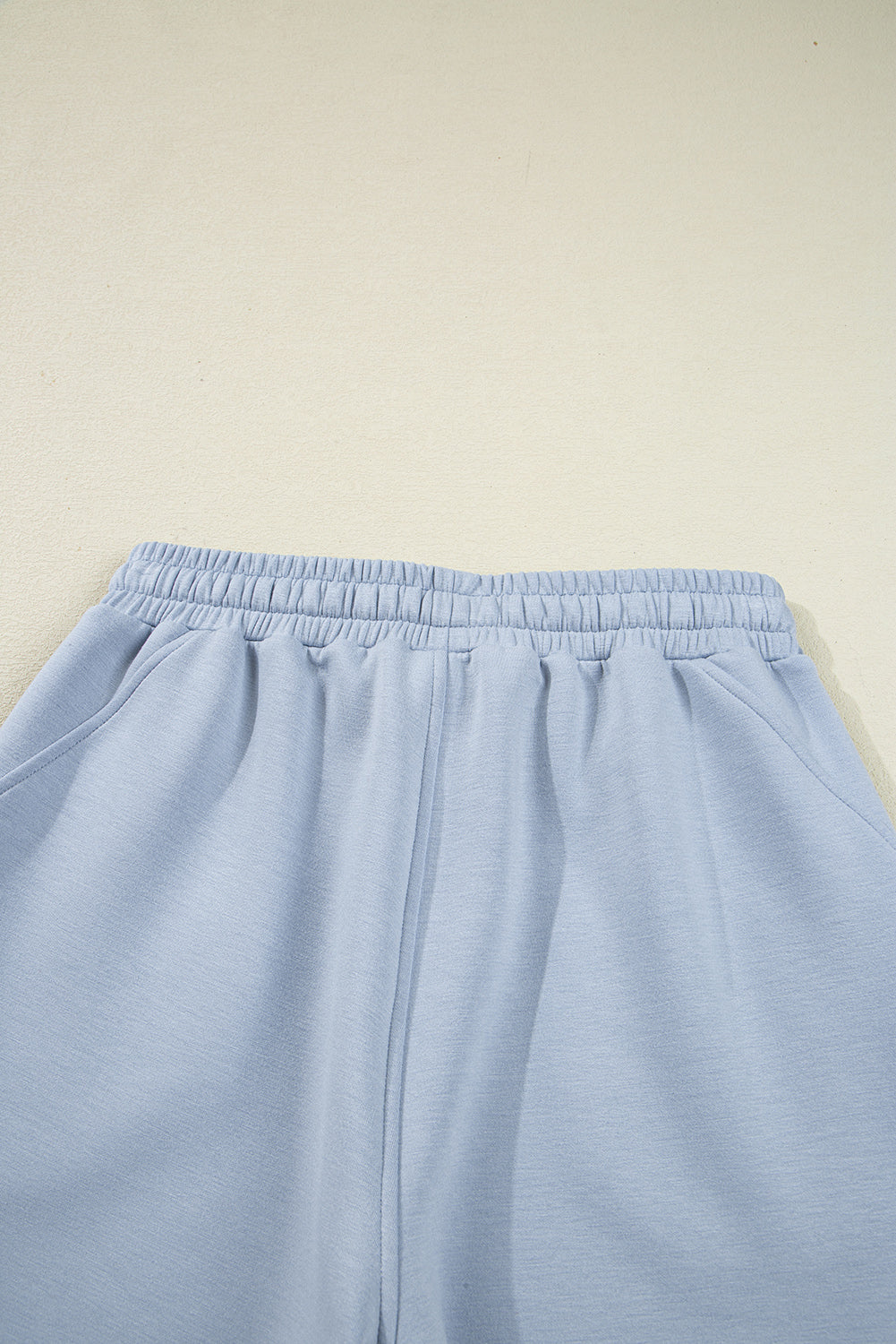 Beau Blue Half Zip Thumbhole Sleeve Hoodie Active Pants 2pcs Outfit