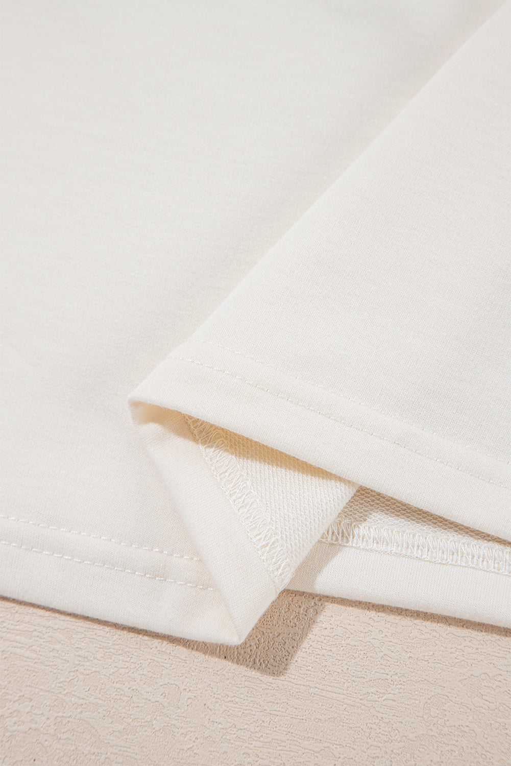 Beige 2pcs Cropped Tee and Ruffle High Waist Skort Set