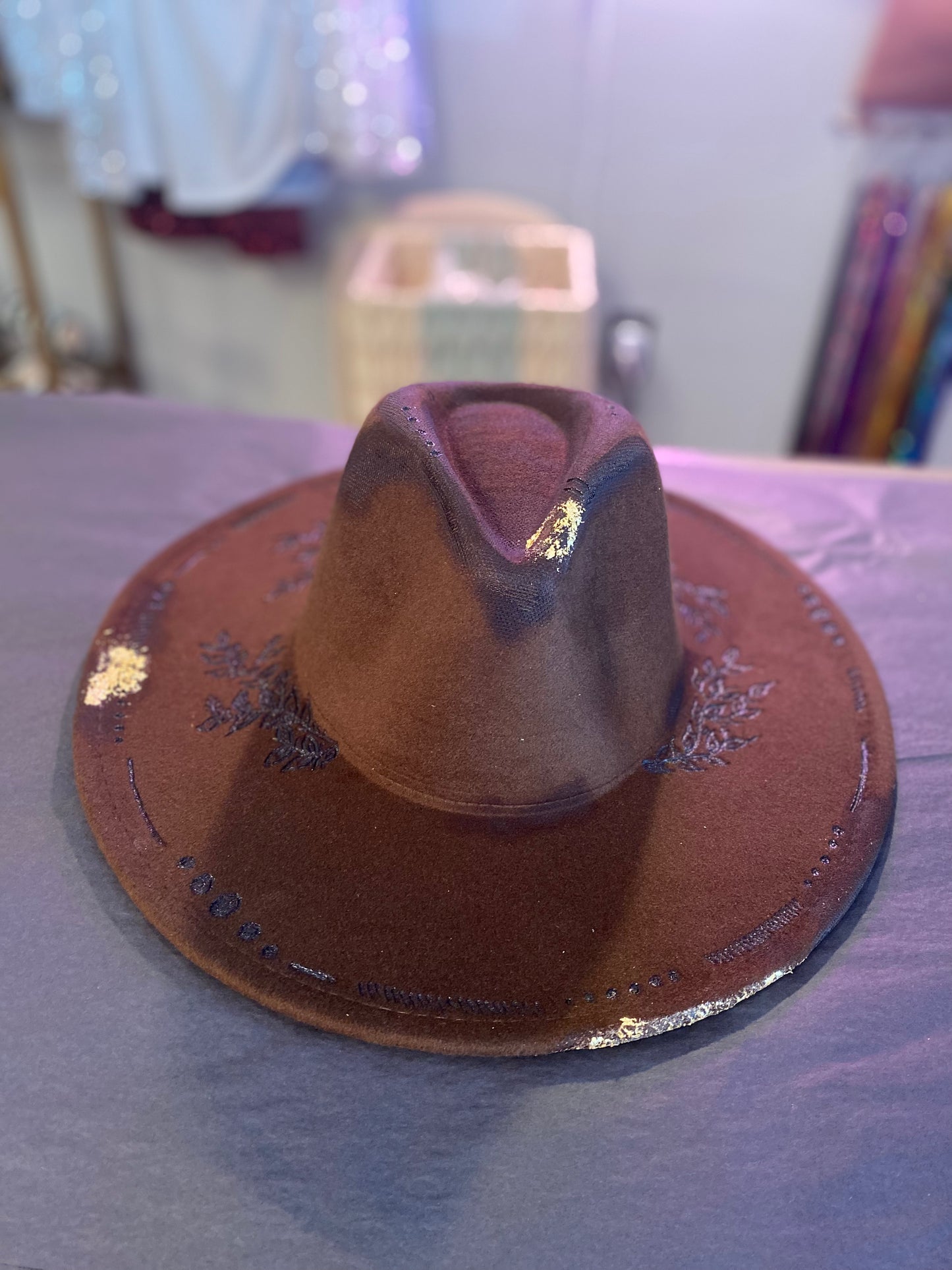 Brown Brim Hat