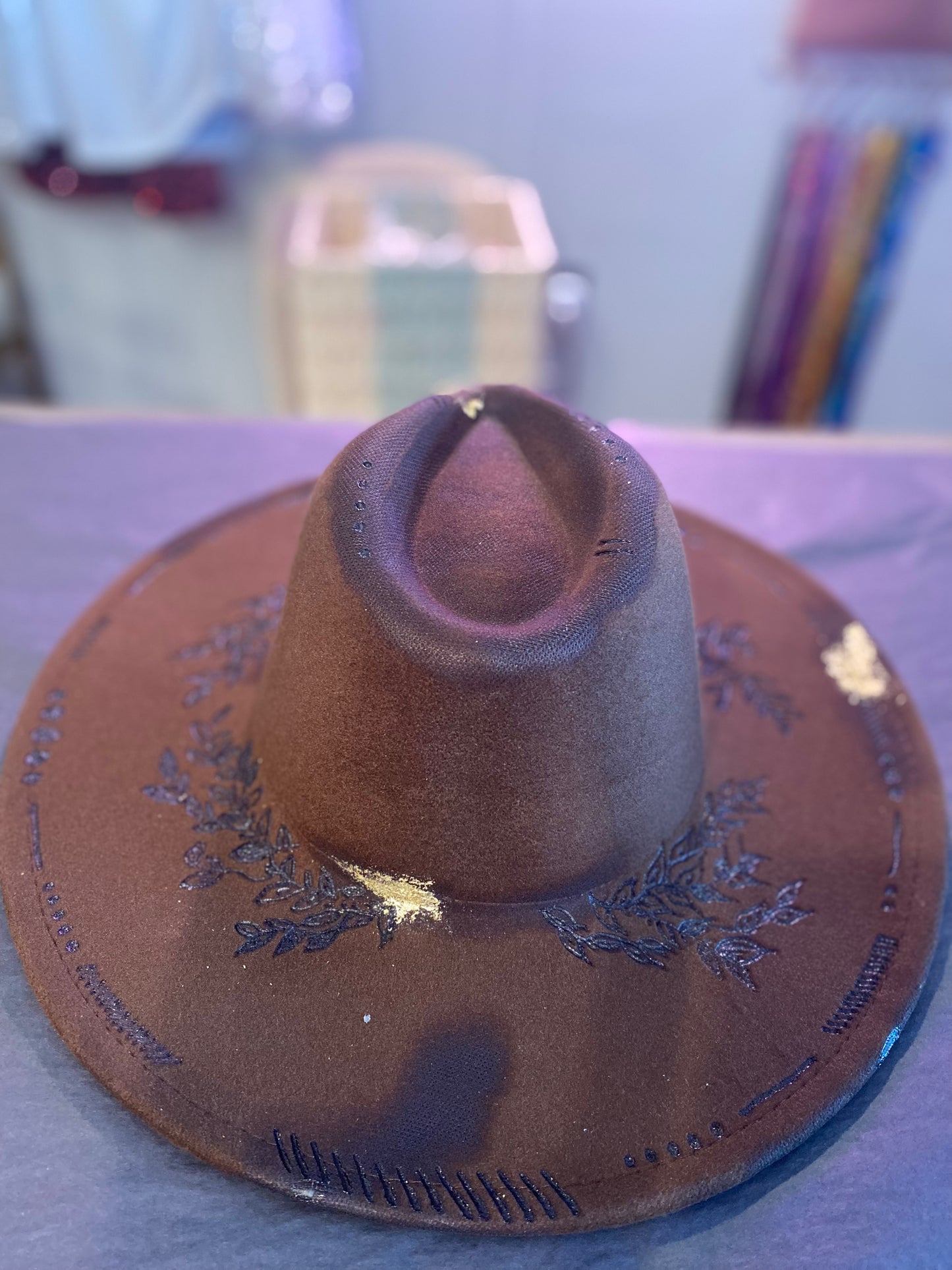 Brown Brim Hat
