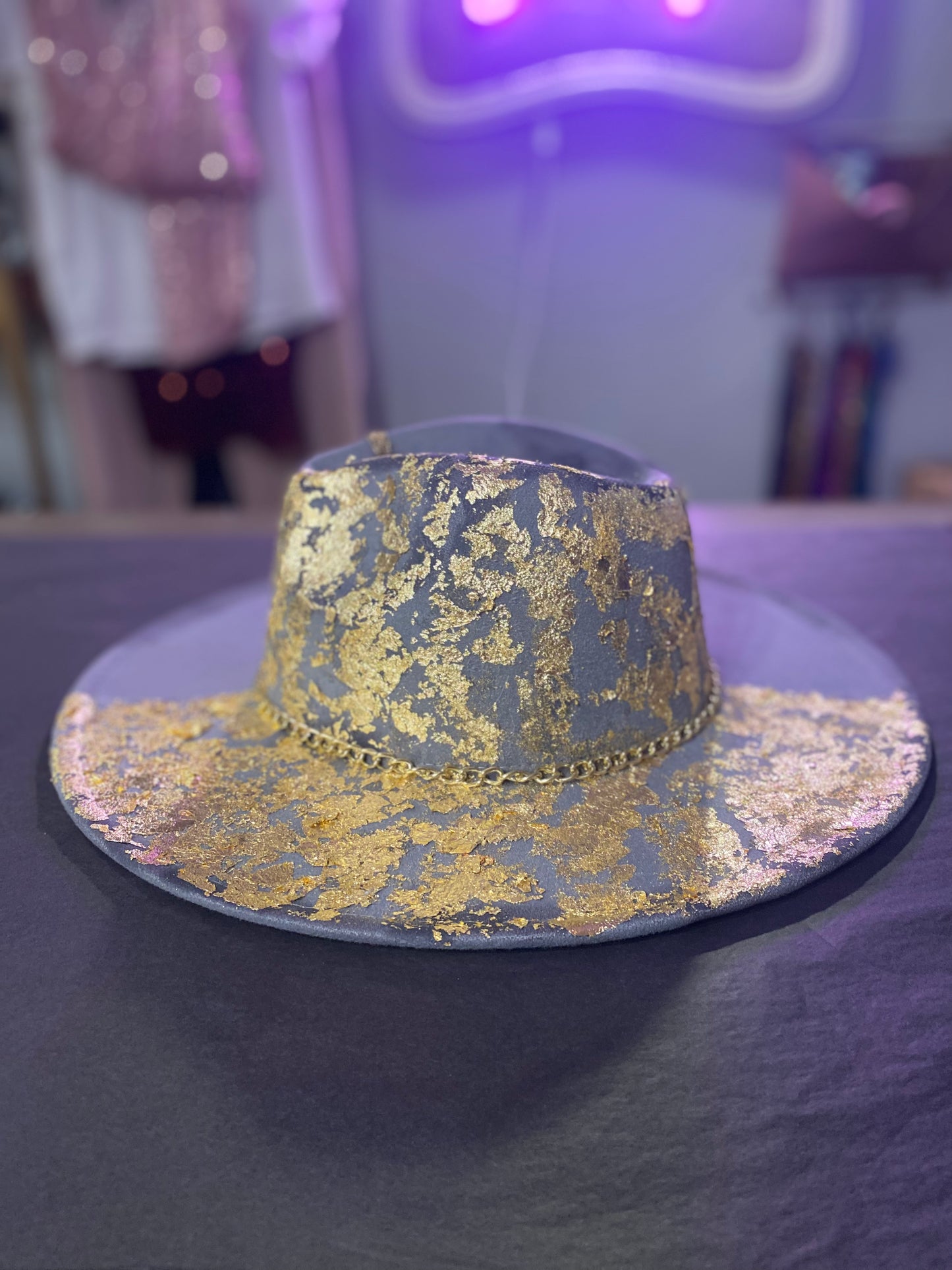 Gold custom Brim