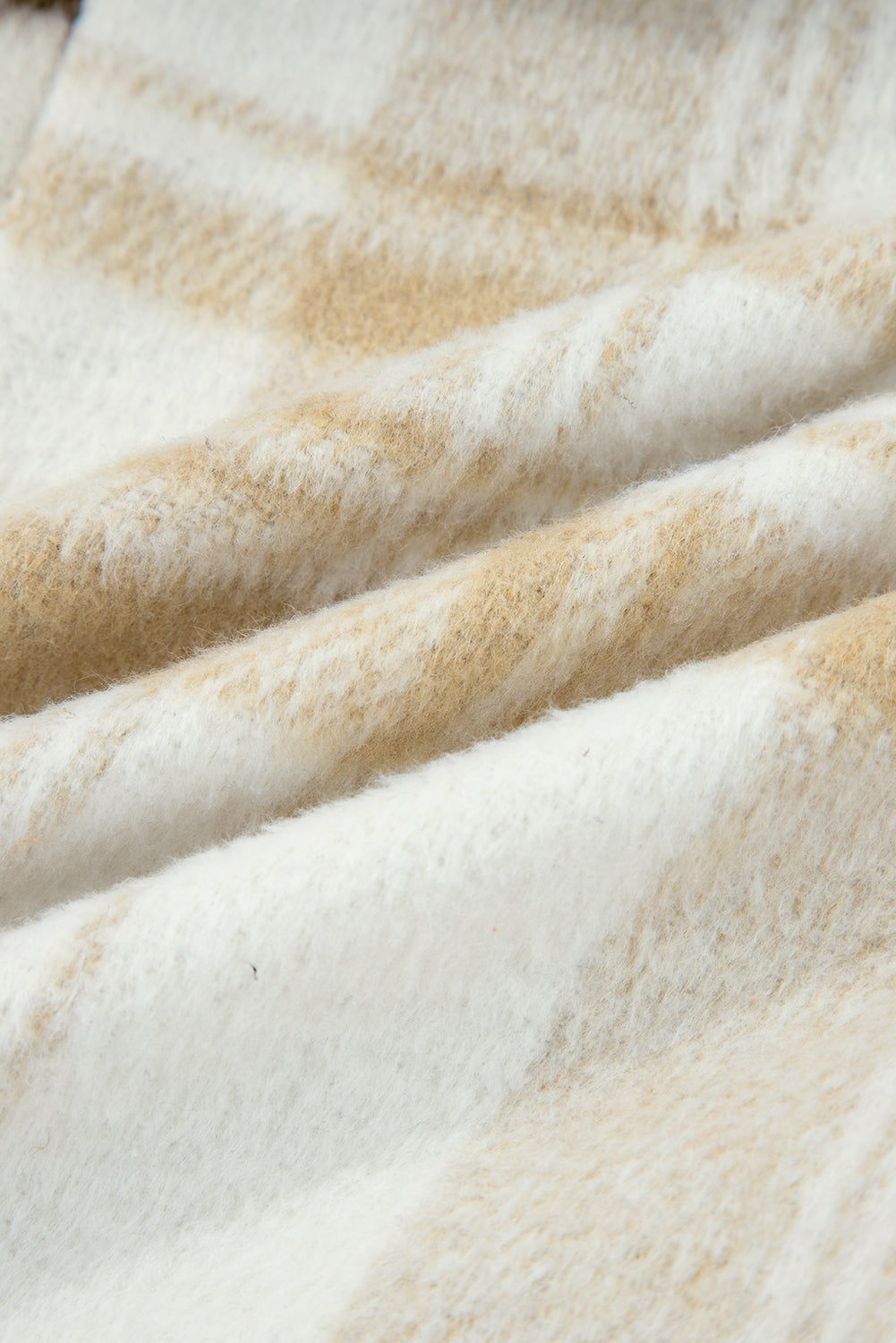 Multicolour Plaid Patchwork Side Pockets Buttoned Shacket