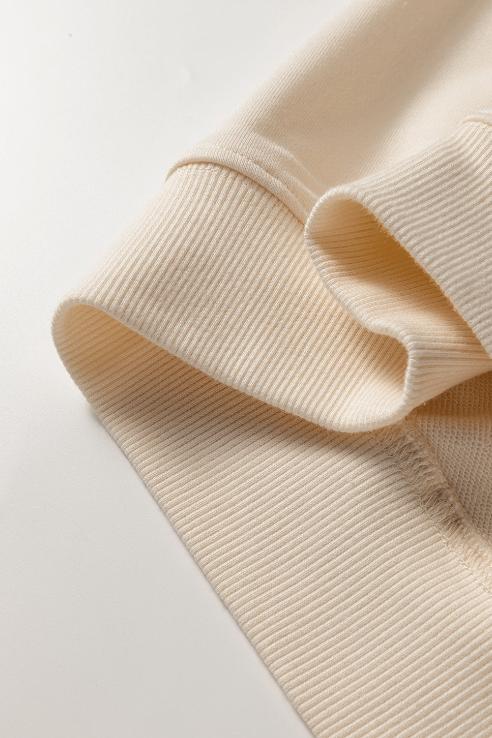 Parchment Checkered Patchwork Kangaroo Pocket Half Zipper Hoodie