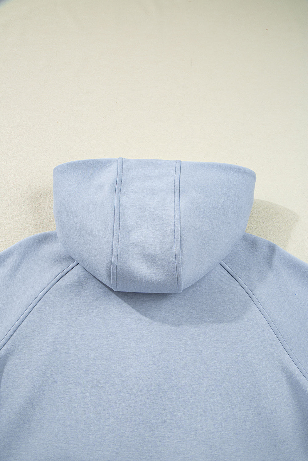 Beau Blue Half Zip Thumbhole Sleeve Hoodie Active Pants 2pcs Outfit