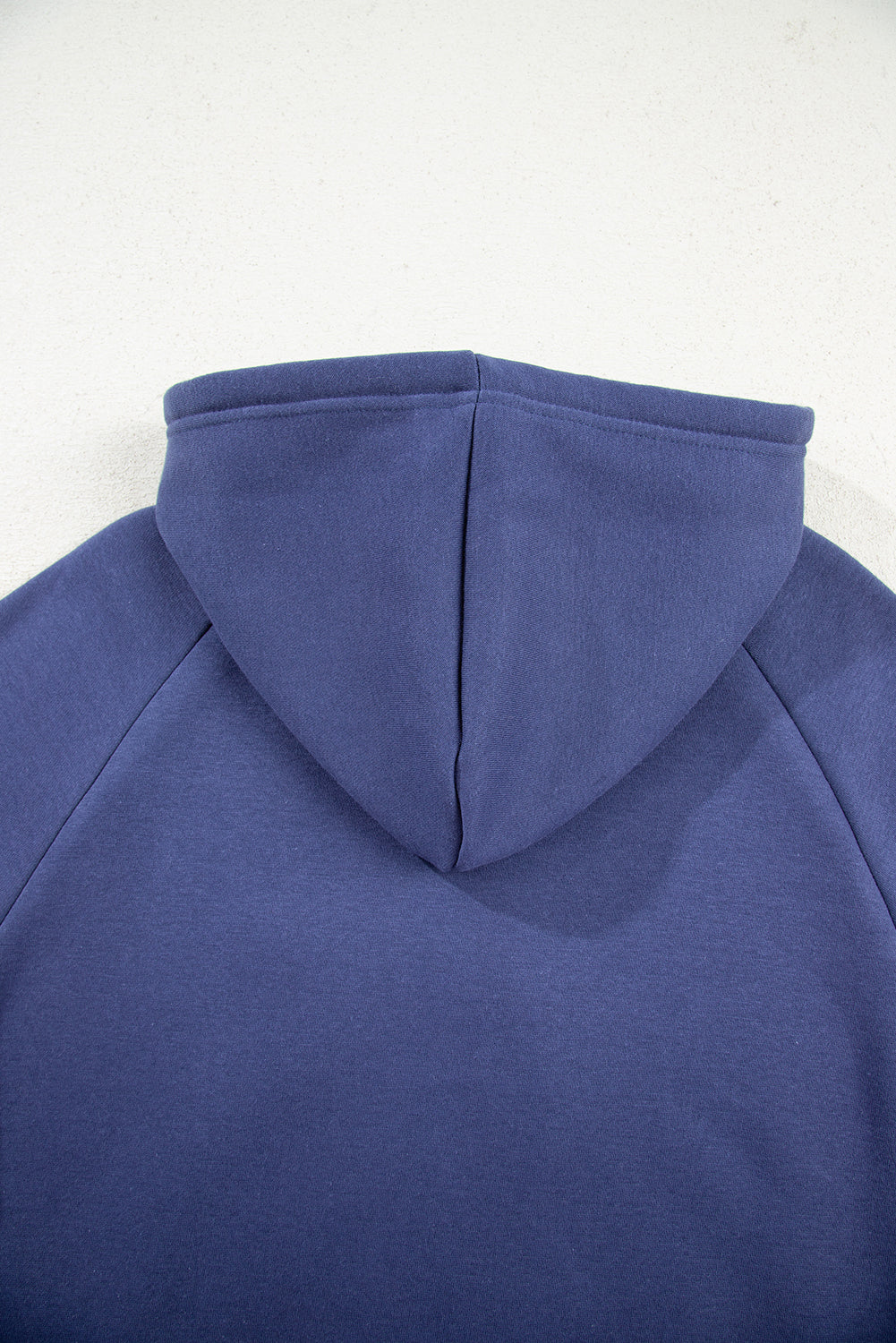 Dirty blue Fleece Lined Adjustable Drawstring Oversize Tunic Hoodie