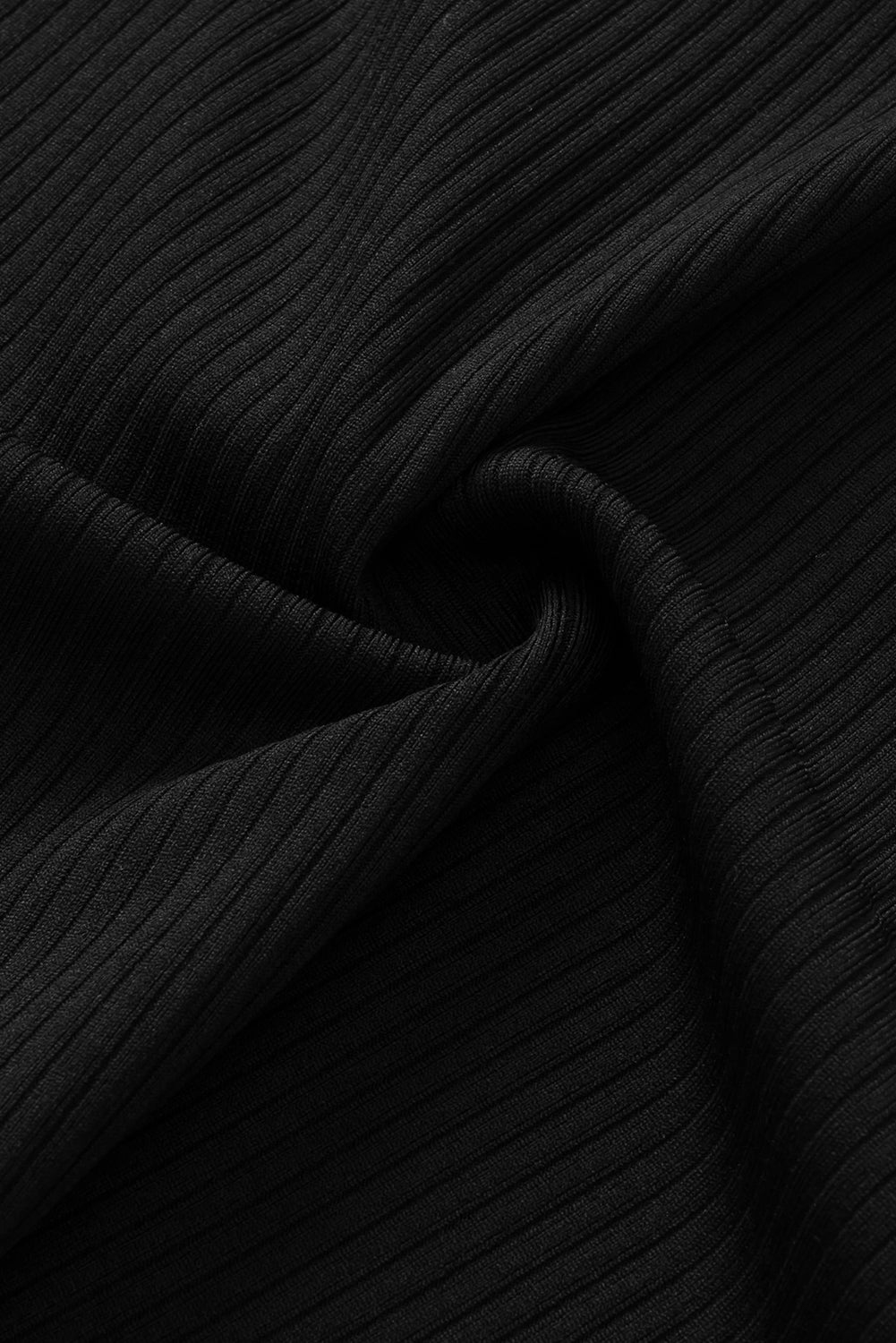 Black Plus Size Zipper Front Racerback Ribbed Tank Top