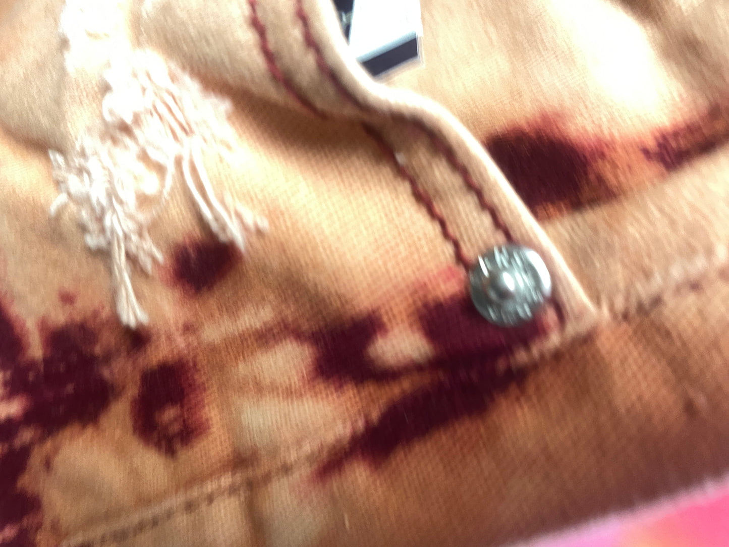 Burgundy High Waist Flare Jeans with Pockets