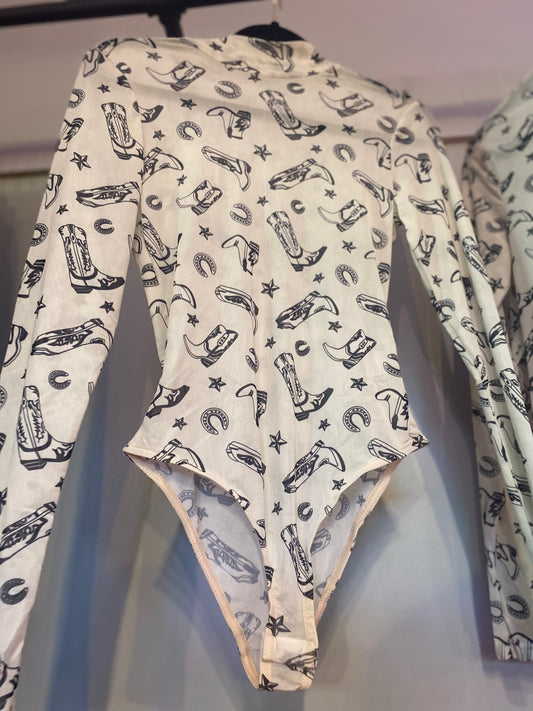 Western style body suit Moo