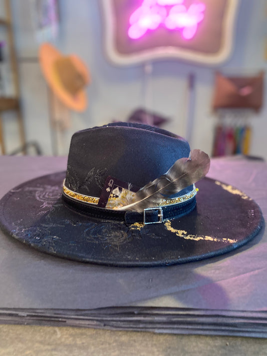 Black Brim Hat