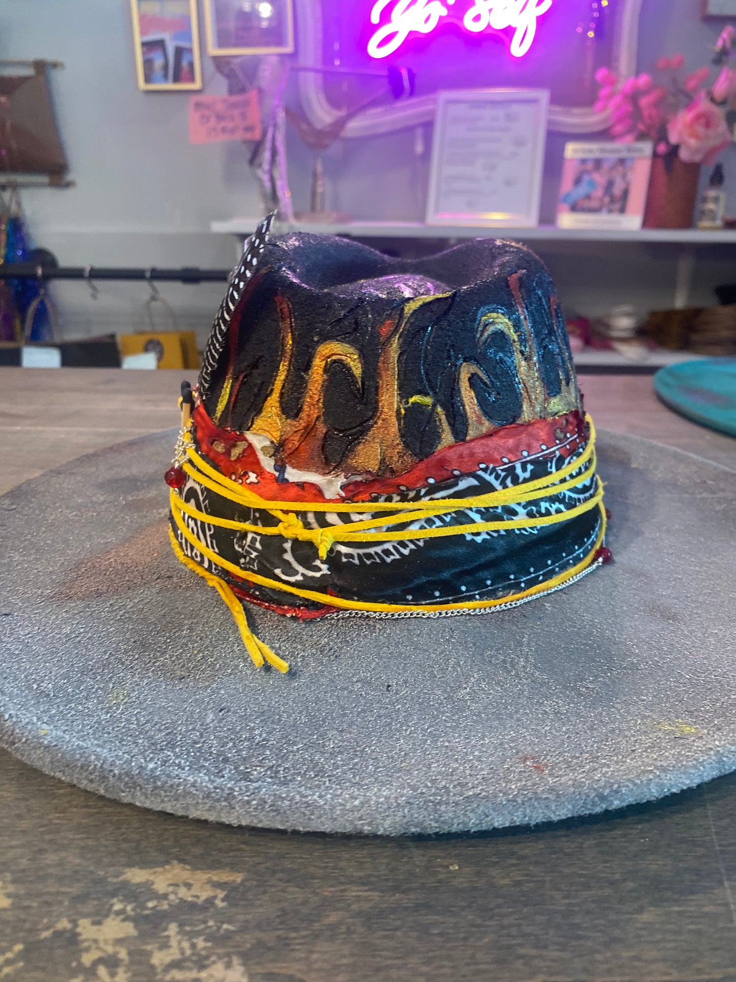Custom Brim flames