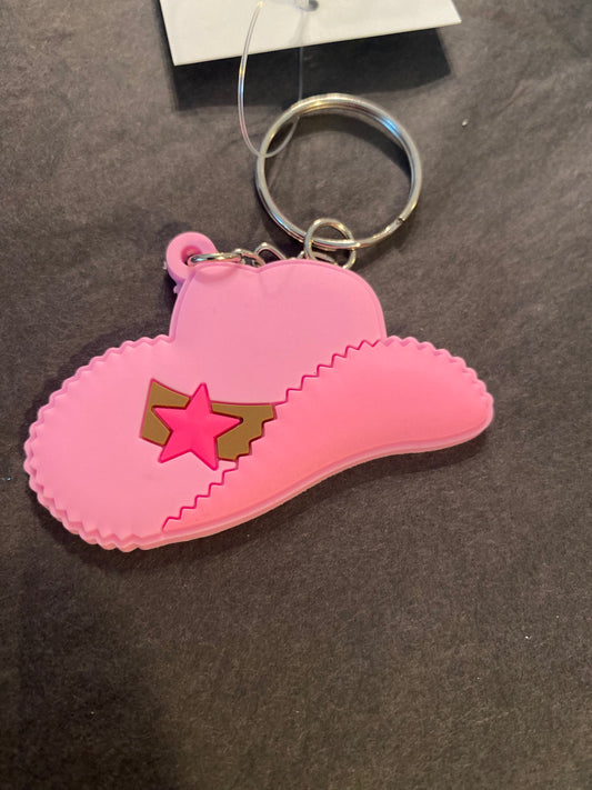 Cowgirl Hat Keychain