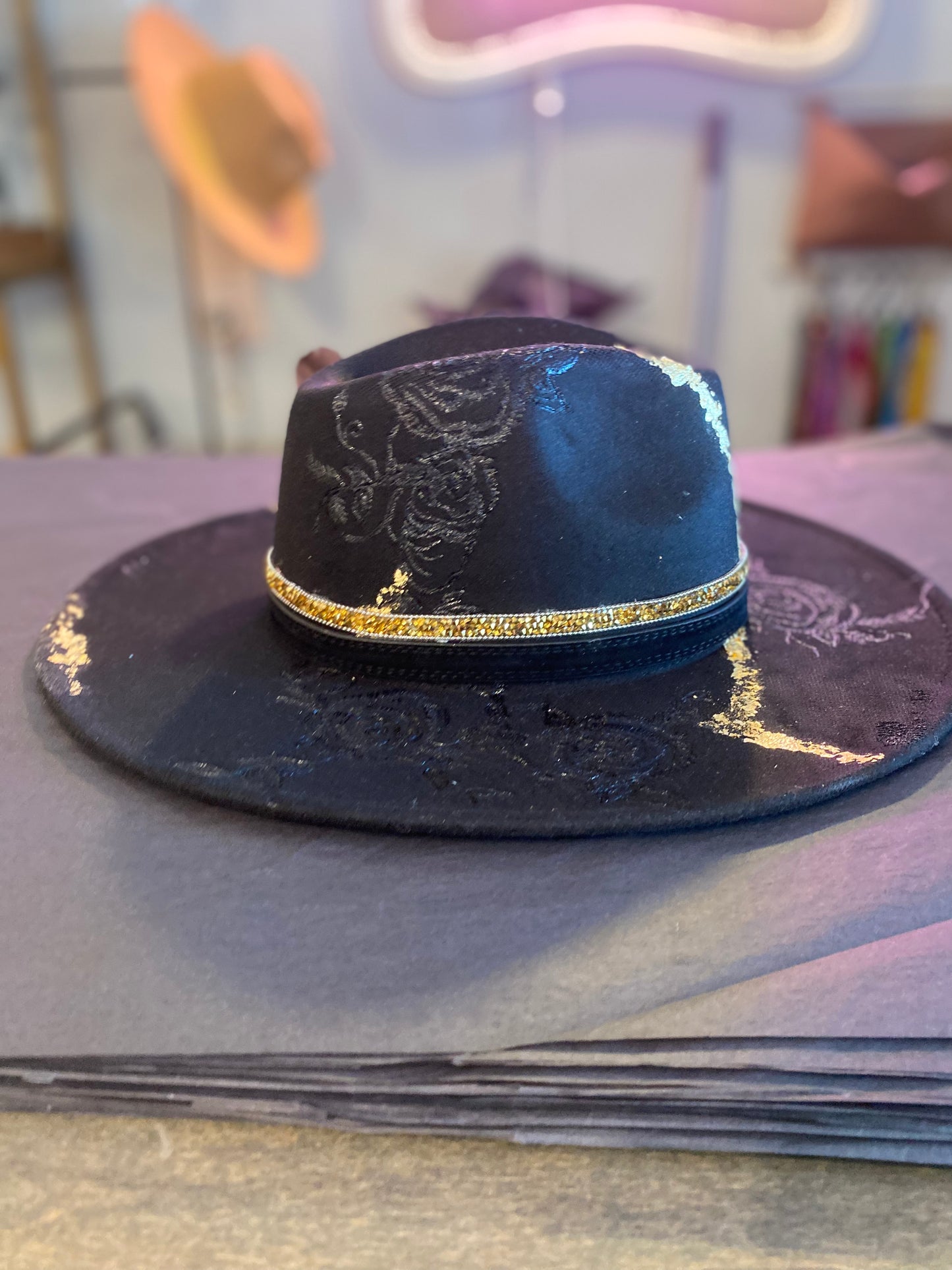 Black Brim Hat
