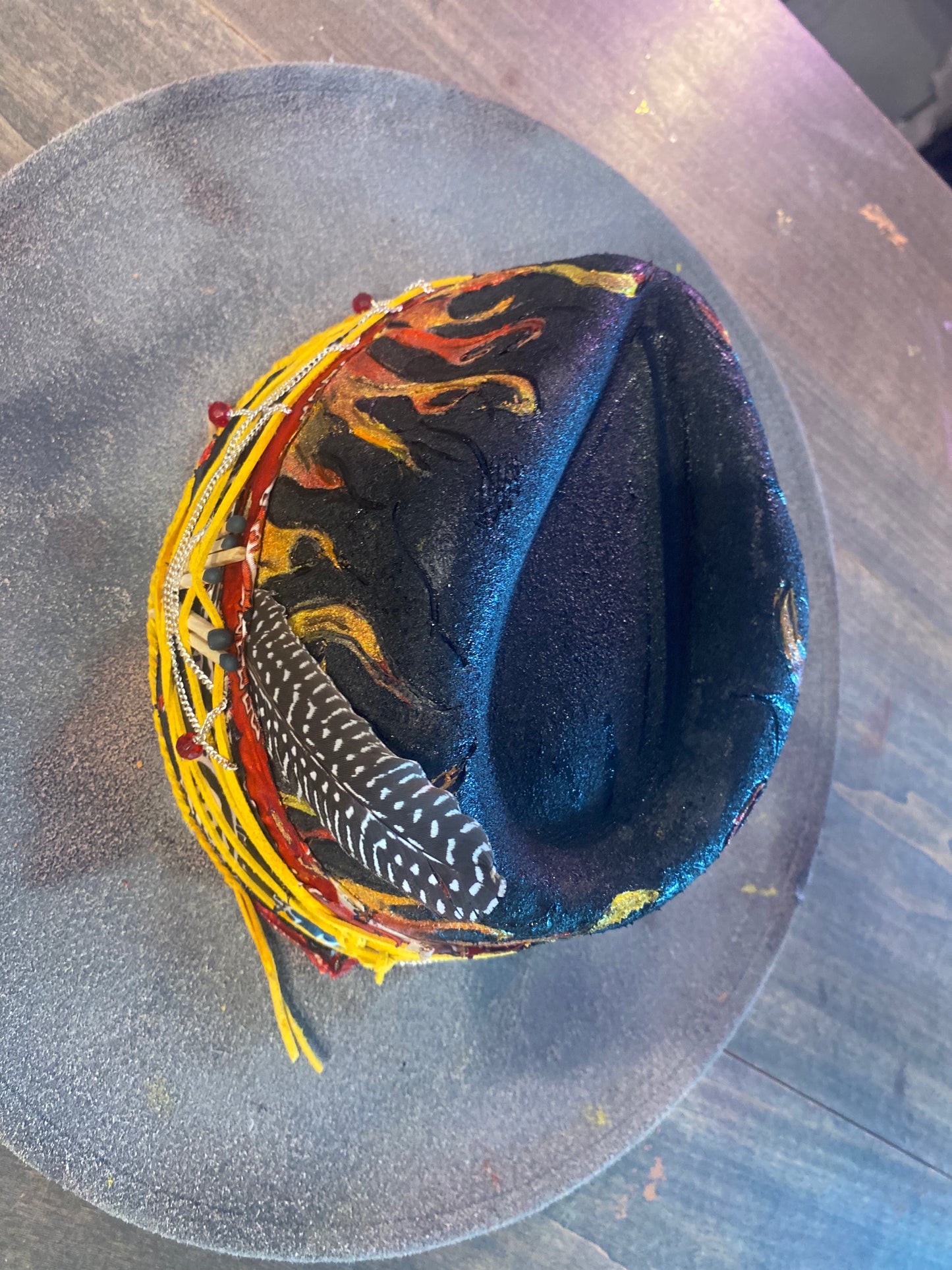 Custom Brim flames