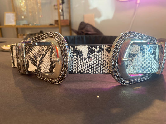 Snake skin belt