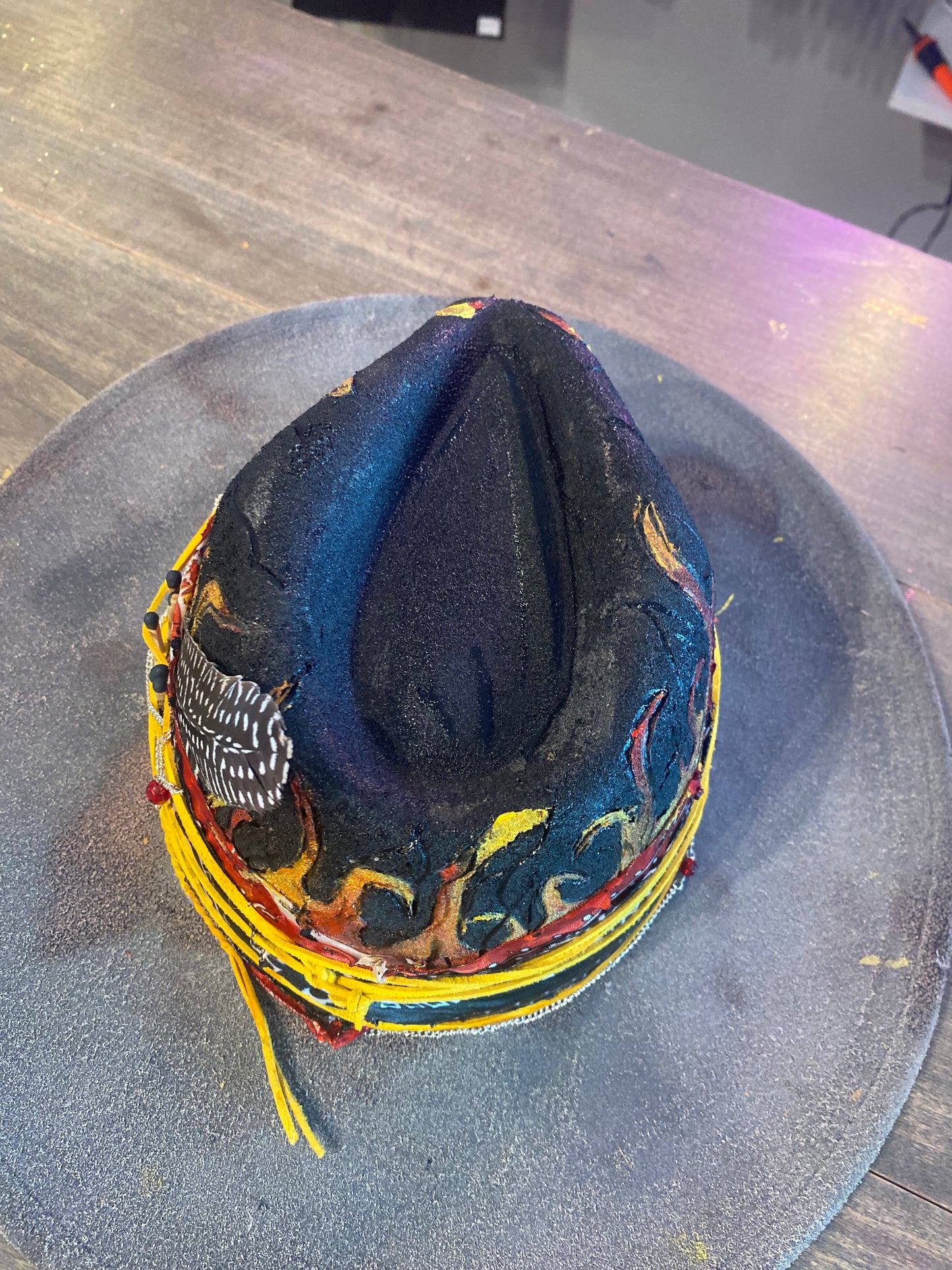 Custom Brim flames