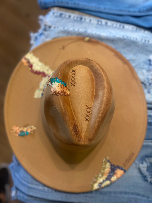 Tan Brim Hat